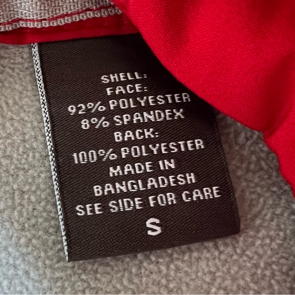 Eddie Bauer System Component 365 windbreaker jacket. Size small- Red- Gray - Picture 4 of 7